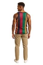 Rasta String Vest in Muscle Vests Reggae Fishnet Vests for Men