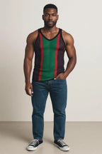 String Vest Africa Mesh Vest Mens Cotton Gym Training Tank Top Tshirt Fish Net