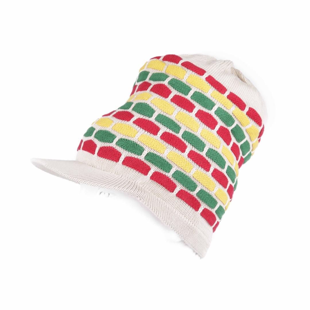 Rasta Hat With Honeycomb Pattern