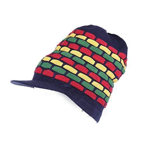 Rasta Hat With Honeycomb Pattern