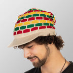 Rasta Hat With Honeycomb Pattern