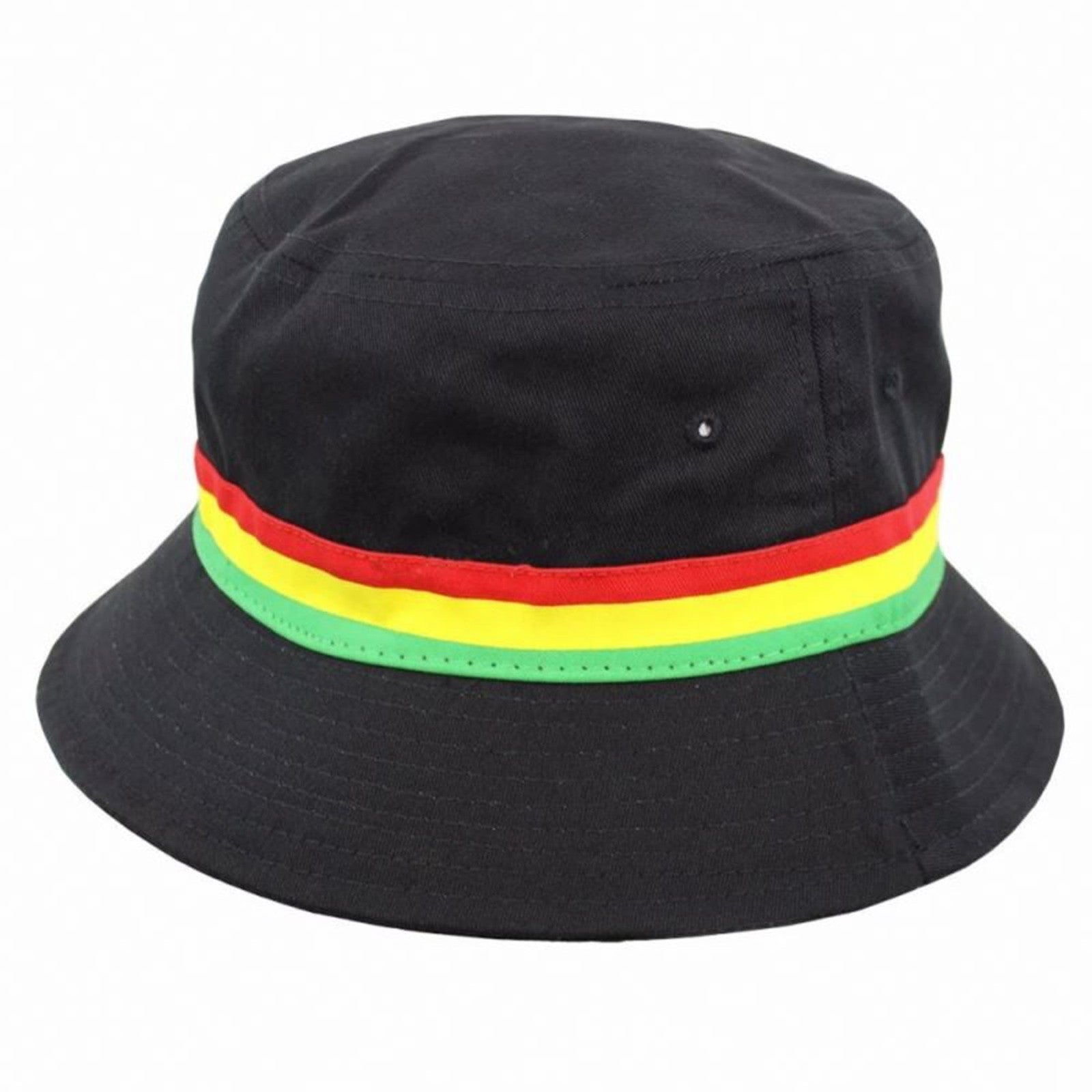 Cool Rasta Stripe Cotton Bucket Hat - Jamaican Festival Sun Hat, Perfect Summer