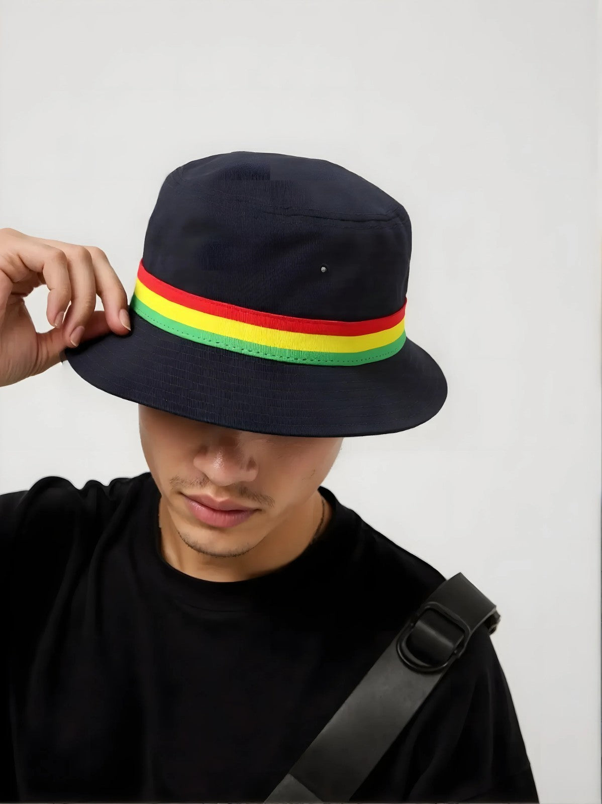 Cool Rasta Stripe Cotton Bucket Hat - Jamaican Festival Sun Hat, Perfect Summer
