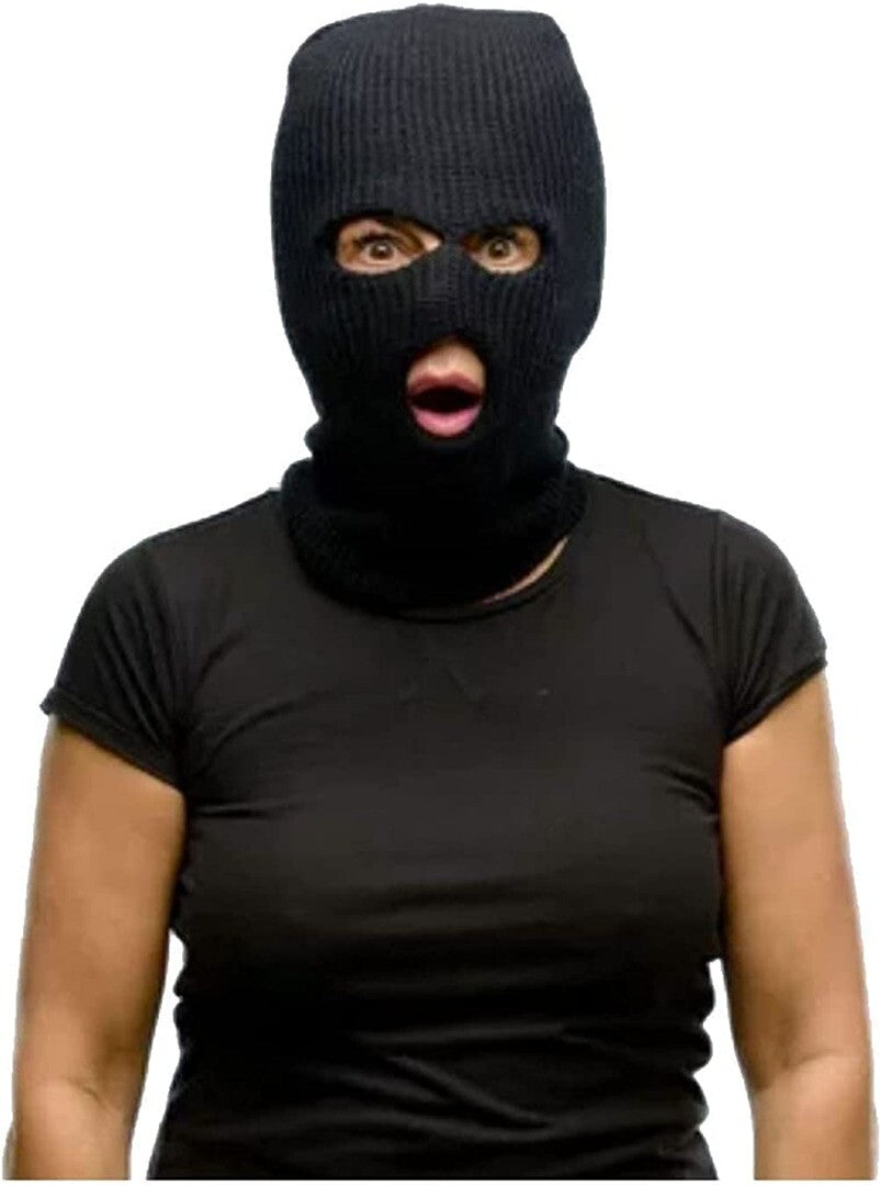 CRAZY LIZARD 3 Hole Balaclavas Knitted Full Face Cover Ski Mask, Winter Masks