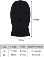CRAZY LIZARD 3 Hole Balaclavas Knitted Full Face Cover Ski Mask, Winter Masks