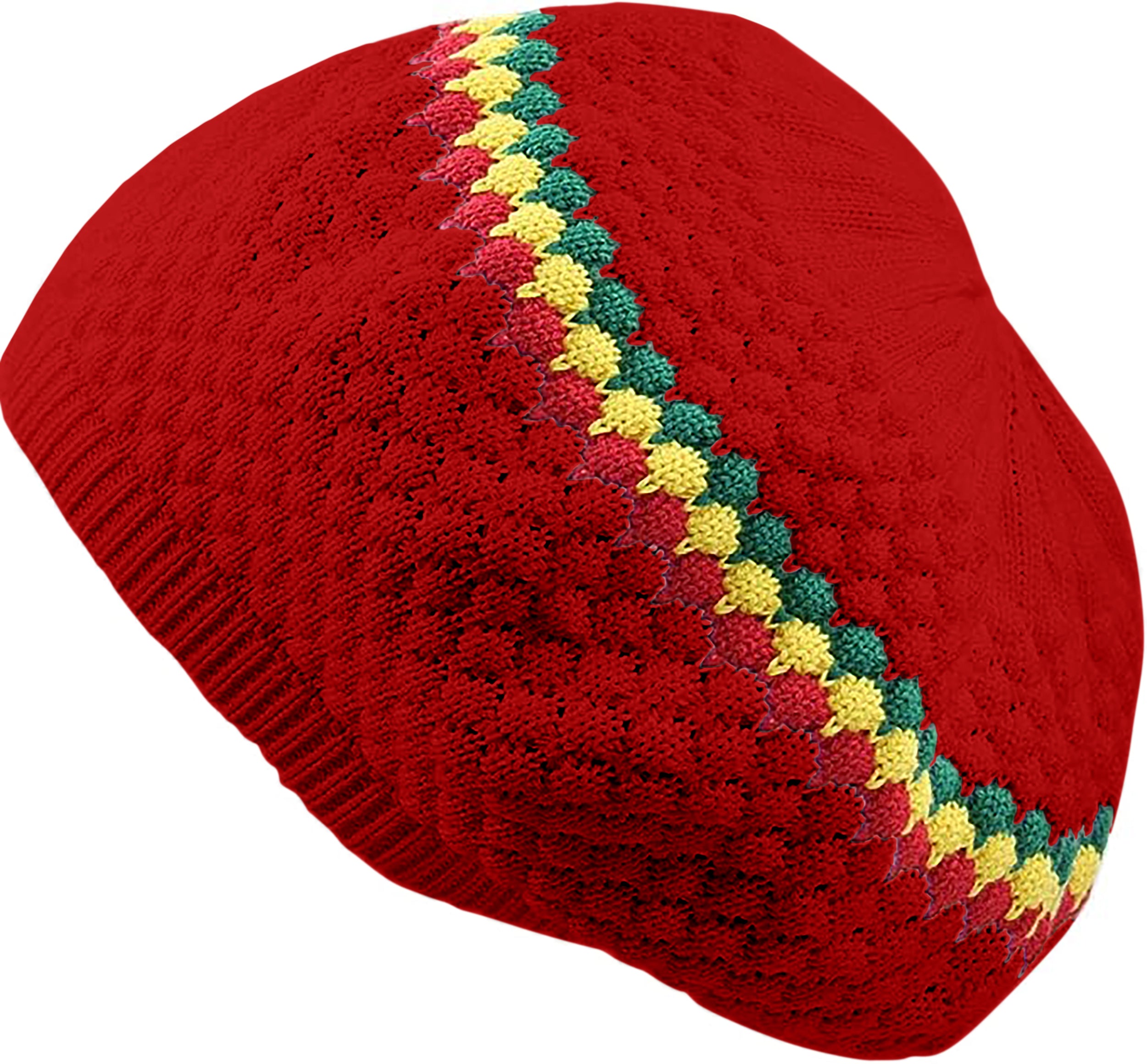 Rasta Hats for Dreadlocks. Long Slouch Beanie Hat with enough space to put most locs inside neatly.