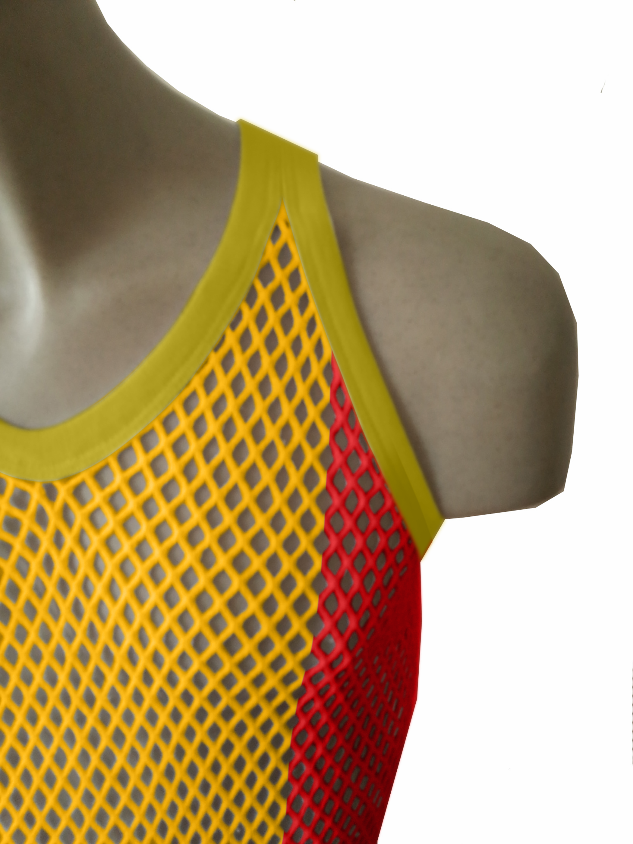 Rasta-2 String Vest: Jamaican Mesh Marina, Reggae Clothing, Sleeveless Tank Top, Rastafarian Style, Perfect Jamaica Shirt for Men, Caribbean-Inspired Rasta Man Costume